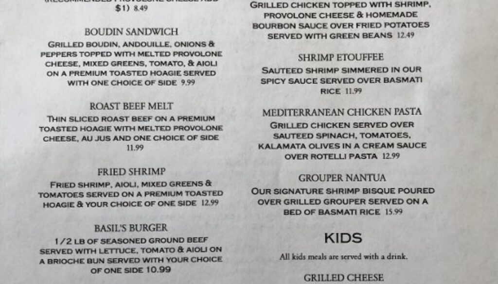 [lunchsandwiches] Basil & Baxter's Resturant